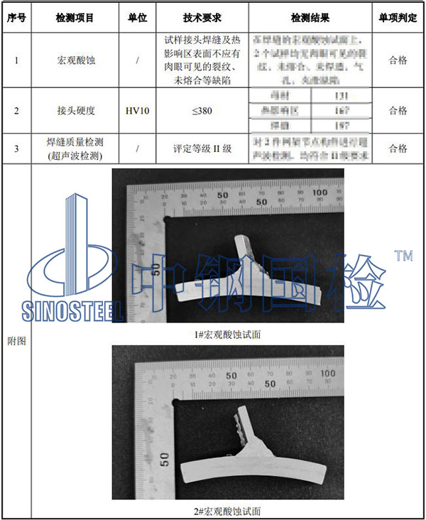 網架檢測結果